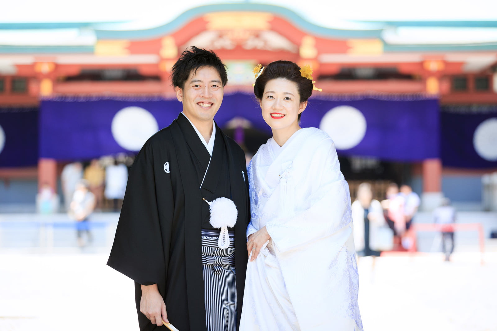 KEN&SACHIE [Kimono & Western-style wedding] An elegant wedding ceremony that you can enjoy at a shrine and a Western-style building